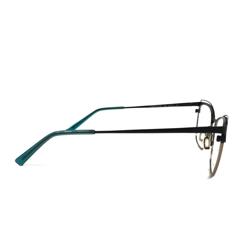 Flexon Eyeglasses Frame W3100 325 Black Gold Cat Eye Full Rim Titanium 53-17-140